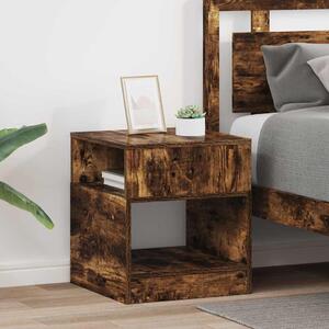 Végasztal 2 pcs Füstölt tölgy 40,5 x 40 x 45 cm Faanyag