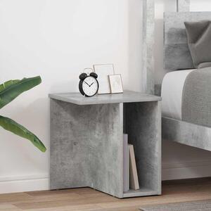 Végasztal 2 pcs Beton Szürke 37 x 32 x 40 cm Faanyag