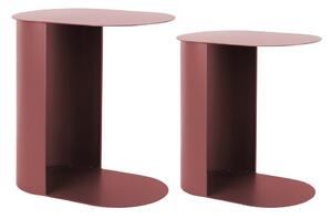 Fém tárolóasztal szett 2 db-os 30x45 cm Riqueza Oval – Leitmotiv