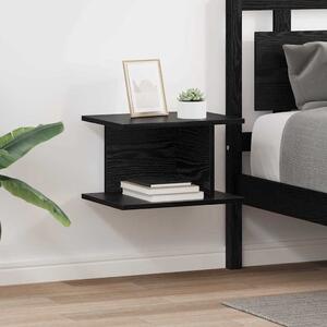 VidaXL Éjjeli asztal 2 pcs Fekete tölgy 40 x 30 x 25 cm Faanyag