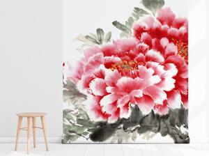 Fotótapéta Kézzel festett kínai rózsák Öntapadós 250x250cm
