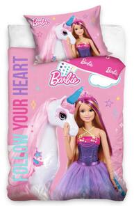 Gyerek ágyneműhuzat - Barbie és a szivárványos egyszarvú