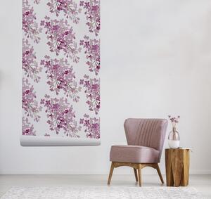 Fotótapéta Rózsaszín virágos sarok Öntapadós 250x250cm