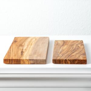 Kézműves olajfa vágódeszka szett (20 & 25 cm)