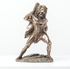 Herkules szobor oroszlánbőrrel és bunkósbottal – Bronz figura