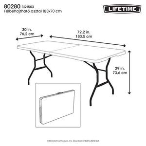 Lifetime asztal félbehajtható "családi" 183 x 76 cm 80434