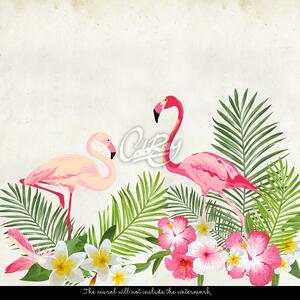Fotótapéta Flamingos vadászok Öntapadós 250x250cm