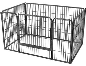 Kutya kennel, kutyaketrec 122 x 80 x 70 cm szürke