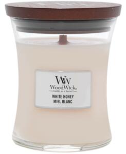 Woodwick Közepes illatú gyertya WoodWick, White Honey