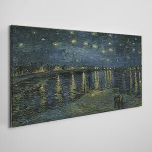 Vászonkép Van Gogh csillagos éjszakája