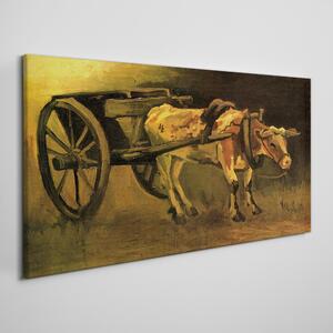 Vászonkép Trolley és Ox Van Gogh