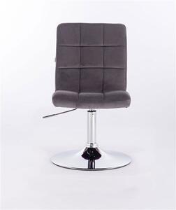 HR7009 Grafit modern velúr szék