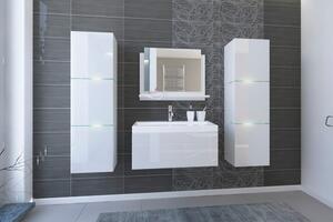 Ibiza Big II 80 Magasfényű fehér fürdőszoba bútor mosdóval