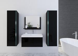 DREAM II 60 Magasfényű fekete fürdőszoba bútor