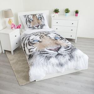 Jerry Fabrics White Tiger pamut ágynemű, 140 x 200 cm, 70 x 90 cm