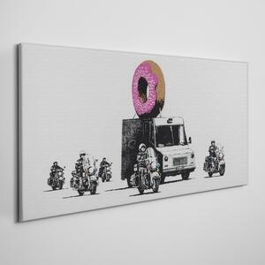 Vászonkép Donuts rendőrség Banksy