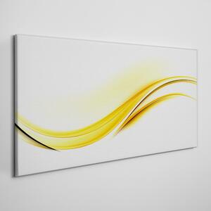 Vászonkép Absztrakció sárga hullámok