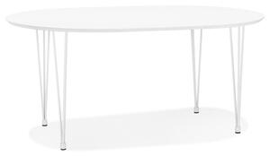 Vasta 120-220 cm-ig bővíthető fehér színű asztal (100x120-220x73 cm)