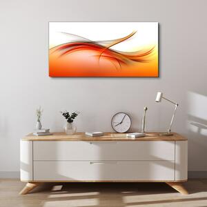 Vászonkép Absztrakciós narancssárga hullámok