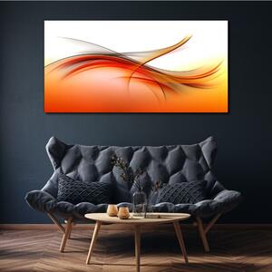 Vászonkép Absztrakciós narancssárga hullámok