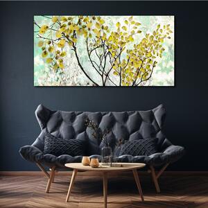 Vászonkép A fa ág levelei
