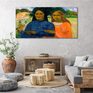 Vászonkép Két nő Paul Gauguin