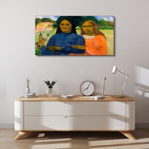 Vászonkép Két nő Paul Gauguin