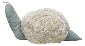 Világoszöld-krémszínű gyerek puff Mr. Snail – Lorena Canals
