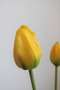 Sárga mű tulipán csokor 46cm