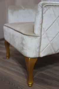 Krémszínű elegáns fotel 114cm