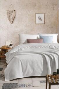 Fehér pamut ágytakaró franciaágyra 220x240 cm - Mijolnir