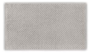 Világosszürke pamut fürdőlepedő 142x76 cm Chevron - Foutastic