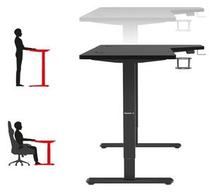 Ergonomikus elektromos asztal állítható asztalmagassággal és LED panellel