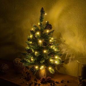 Karácsonyfa világítással NEXOS 30 LED - 60 cm