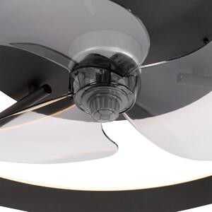 Mennyezeti ventilátor fekete, LED-del távirányítóval - Maddy