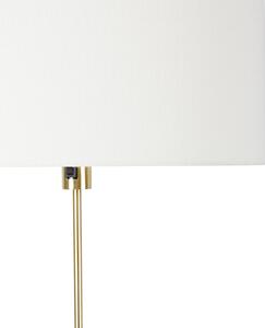 Állítható arany színű állólámpa fehér árnyalattal 50 cm - Parte