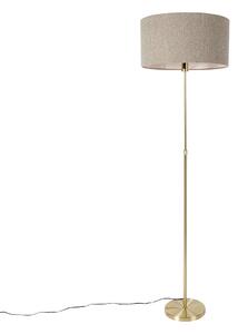 Állólámpa állítható arany bouclé árnyékolóval, taupe, 50 cm - Parte