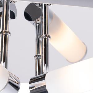 Modern fürdőszobai mennyezeti lámpa króm 4-lámpás IP44 - Kád