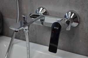 SOTBE NEA modern falra szerelhető kádtöltő csaptelep + zuhanyszett