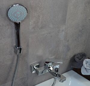 SOTBE VORMA négyzet alakú kádtöltő csaptelep + zuhanyszett