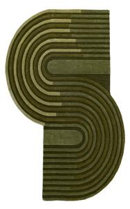 Zöld kézi szövésű gyapjú szőnyeg 150x240 cm Conway Retro – Flair Rugs