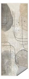 Szürke-krémszínű mosható futószőnyeg 80x200 cm Simple Lines – Mila Home