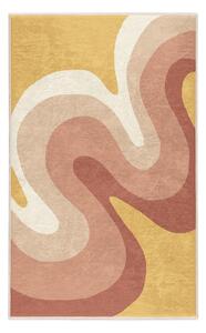 Okkersárga-törtrózsaszín mosható szőnyeg 60x100 cm Strawberry Creamsicle – Mila Home