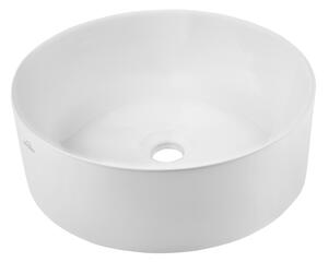 Invena Kos, kerámia munkalap mosogató 415x415x135 mm, fehér fényes, INV-CE-38-001-C