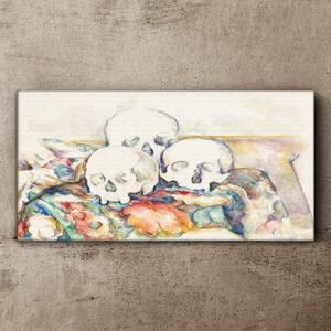Vászonkép Csendélet három koponya
