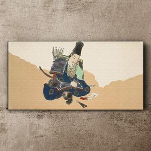 Vászonkép Man Samurai Arch nyíl