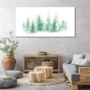 Vászonkép Akvarell fa erdők