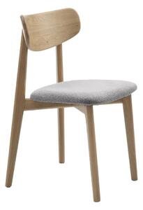 Világosszürke-natúr színű étkezőszék Elim – Unique Furniture