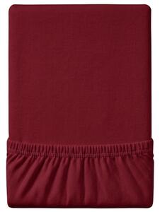 Jersey EXCLUSIVE vörös lepedő 90x200 cm Grammsúly (rost sűrűség): Lux (190 g/m2)