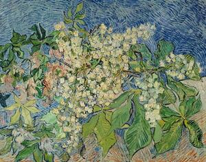 Reprodukció Blossoming Chestnut Branches, 1890, Vincent van Gogh